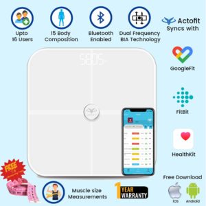 actofit body fat analyser smart scale