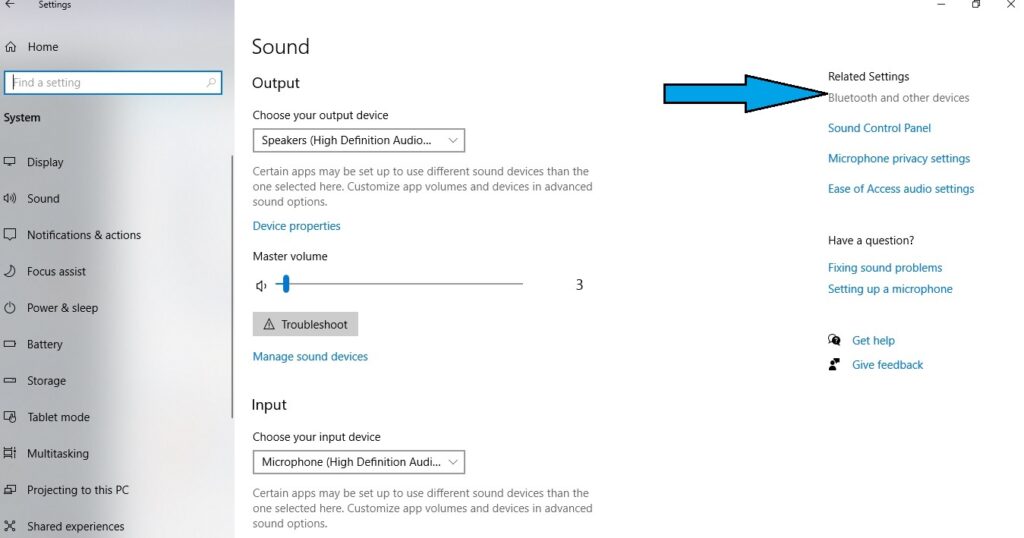 bluetooth option on laptop