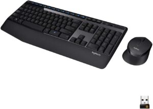 logitech mk345 wireless combo full-sized keyboard