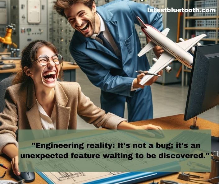 colleagues sharing engineering laugh moment